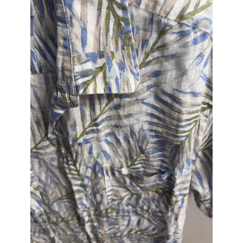 Club Room Luxury Linen Shirt Mens Size Large Hawaiian - Picture 5 of 9